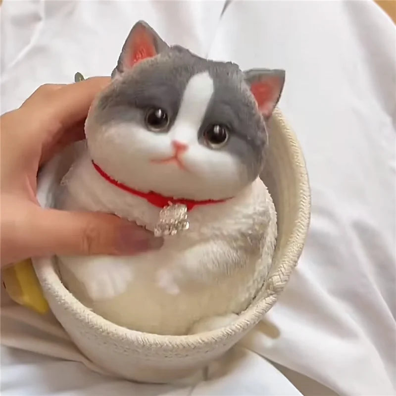 Kawaii Animal Squishy Toy Cat Soft Slow Rising Squeeze Stress Relief Sensory Fidget Toy Cute Anxiety Relief Toy Decoration Gift