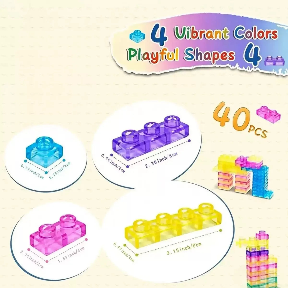 HOT!! Squishy Jelly Building Blocks Soft Stretchy Sensory Toys For Kids Teens Perfect For Party Playroom Table Decor BirthdayGift