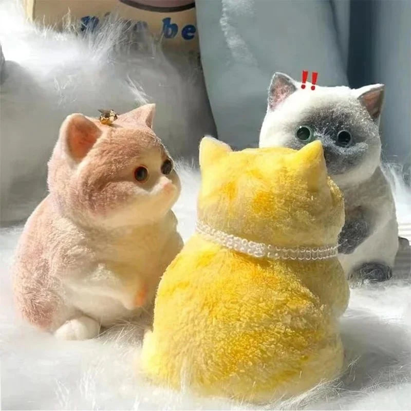 Kawaii Animal Squishy Toy Cat Soft Slow Rising Squeeze Stress Relief Sensory Fidget Toy Cute Anxiety Relief Toy Decoration Gift