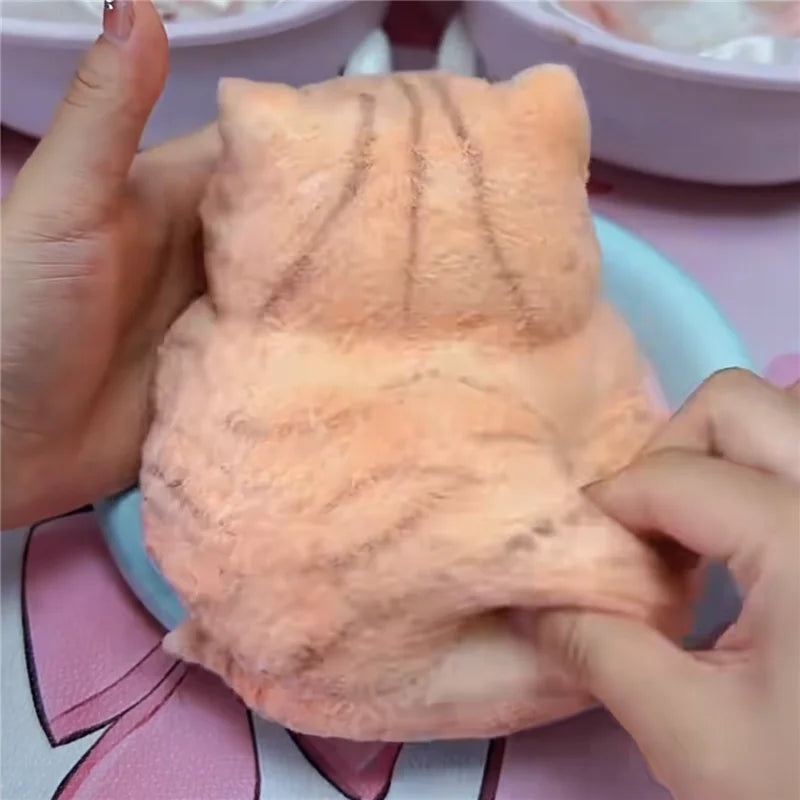 Kawaii Animal Squishy Toy Cat Soft Slow Rising Squeeze Stress Relief Sensory Fidget Toy Cute Anxiety Relief Toy Decoration Gift