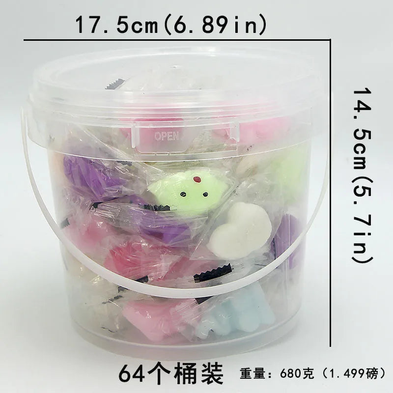 12-24Pcs with Box Squishy Kawaii Sheep Bear Animal Cute Squishies Slow Rising Stress Relief Squeeze Toys