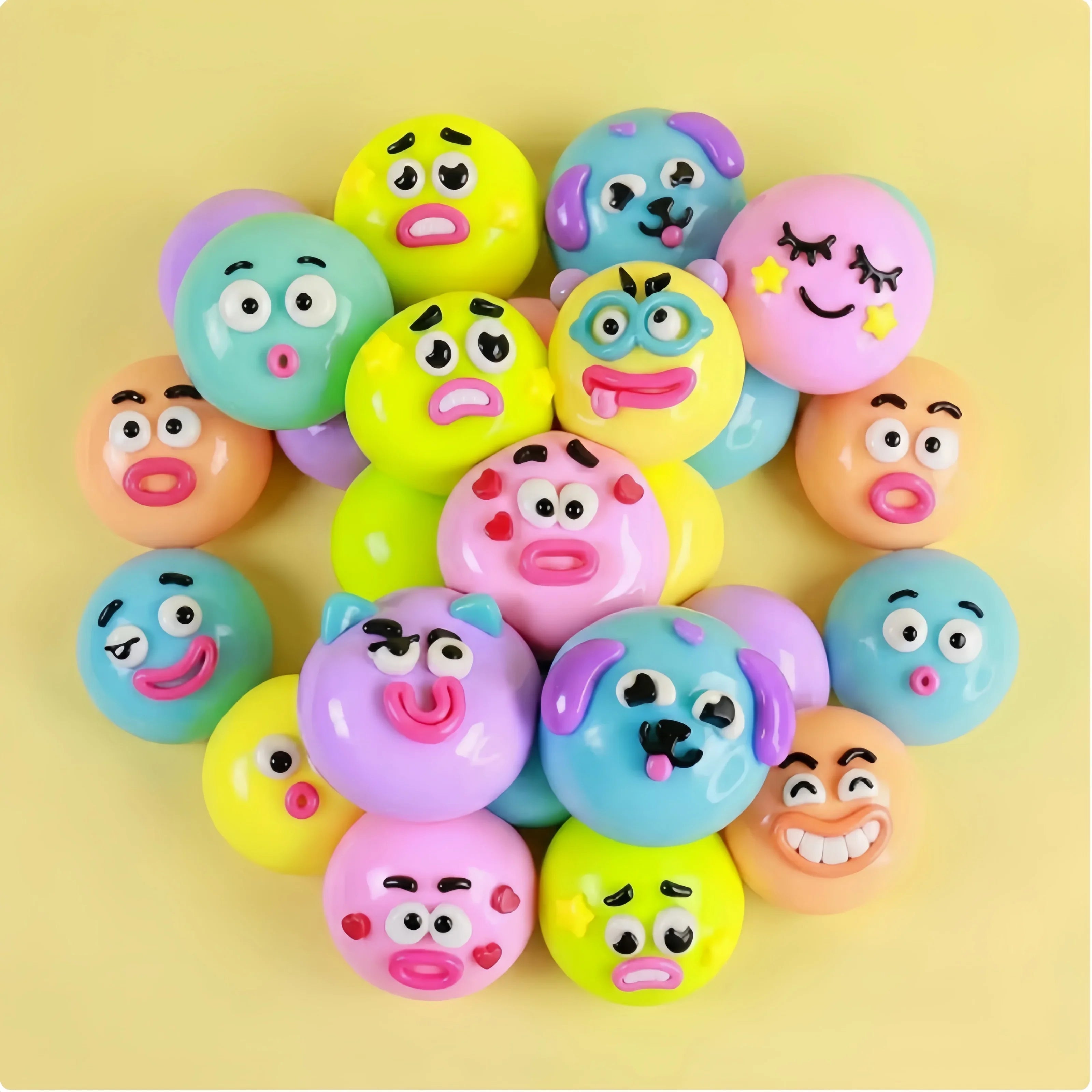 NEW Smushers Squishy, Curiosities Dog Face Swap Squishy Toy, Soft Moldable Cute Slow Rise Squeeze Toy,DIY toys ，Relaxing Sensory