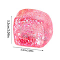 Maltose Cube Stress Squeeze Toy Decompression Small Ice Cubes Anti Stress Slow Rebound Polar Light Colorful Squeeze TPR Block