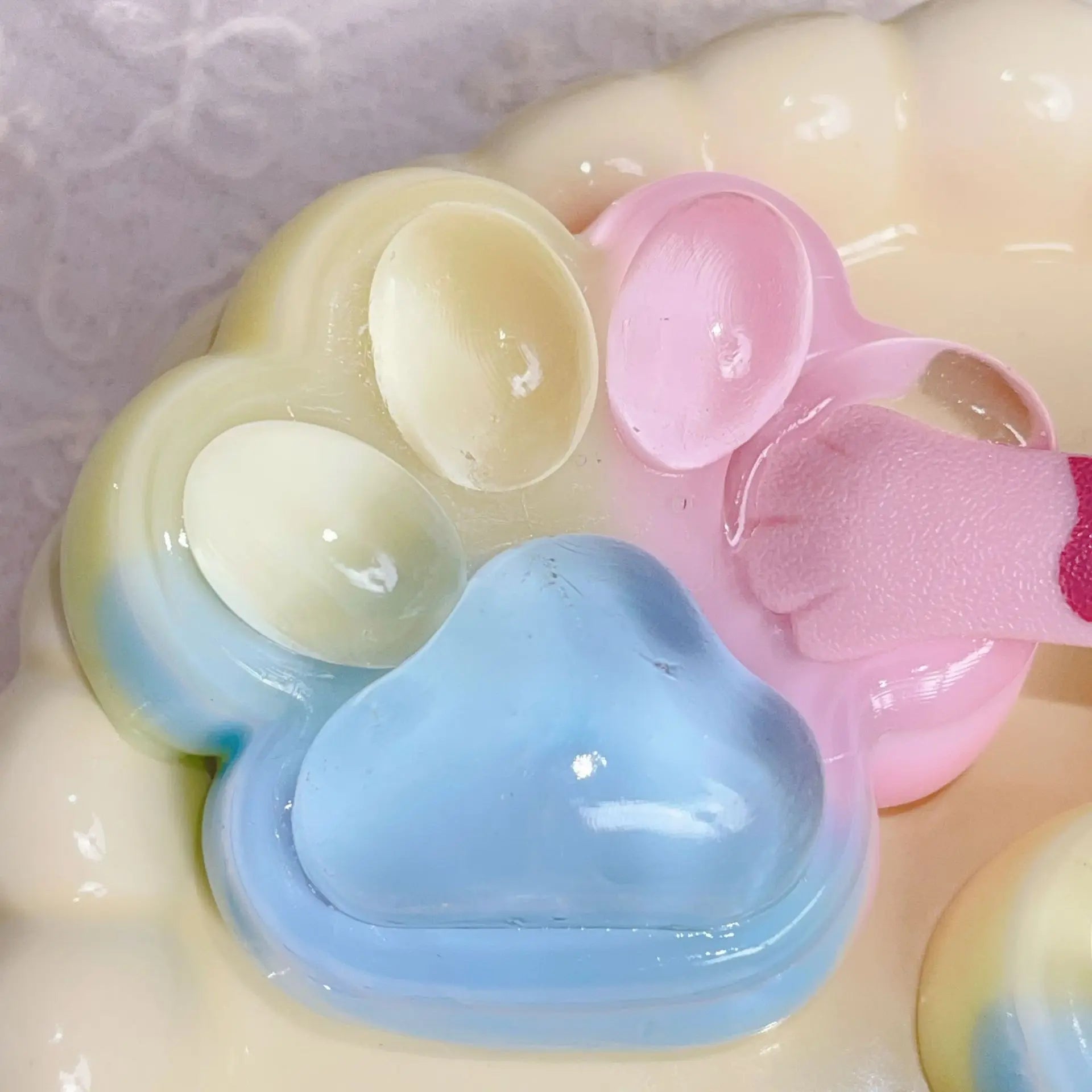 Squishy Cat Paw Soft Jelly Feel Squeeze Toy Anti-Stress Fidget Toys for Kids Adults Anxiety Relief Soft Taba Squishy Toys