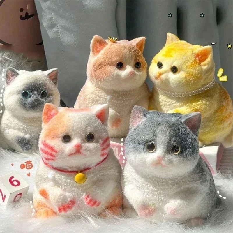 Kawaii Animal Squishy Toy Cat Soft Slow Rising Squeeze Stress Relief Sensory Fidget Toy Cute Anxiety Relief Toy Decoration Gift