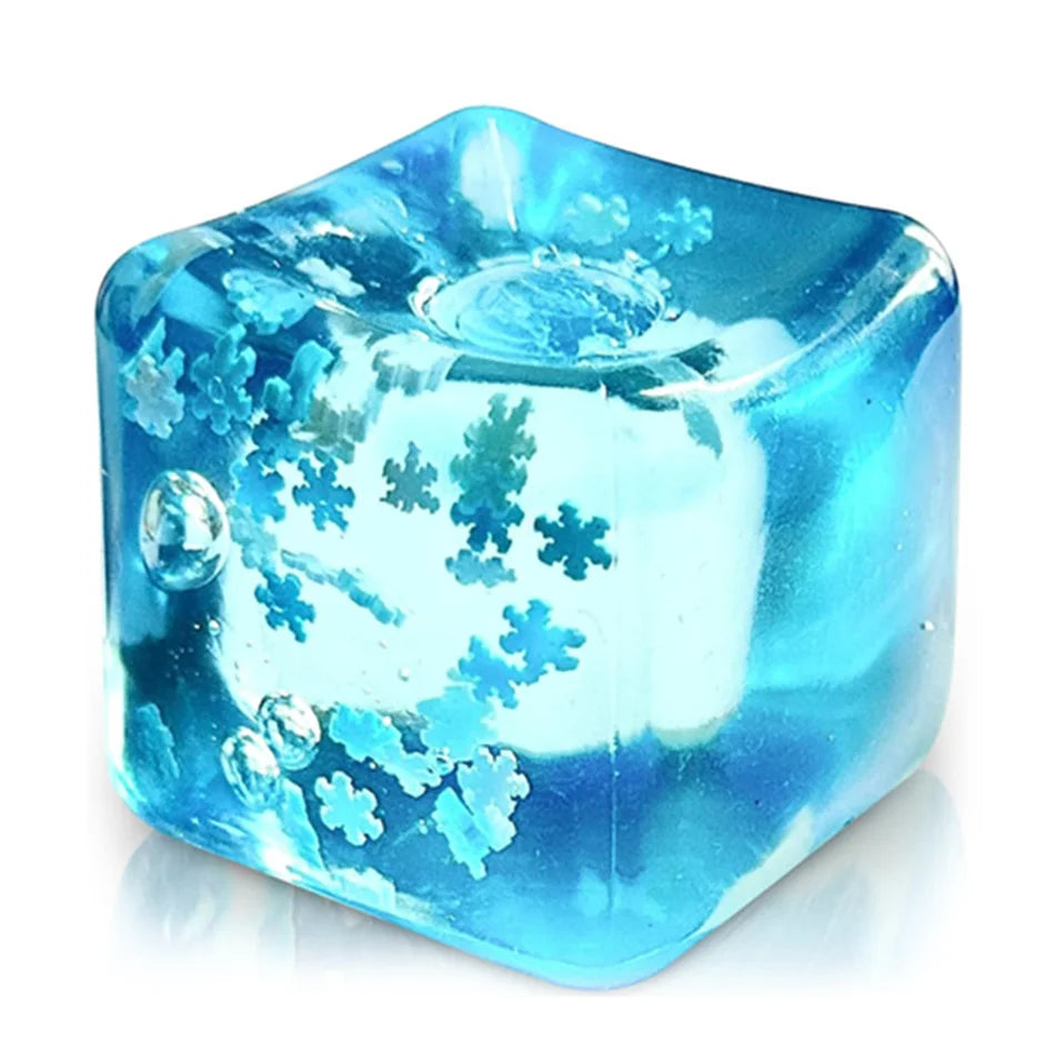 Squishy Balls Ice Cube Stress Relief Toy Super Soft Sensory Fidget Toys for Kids Adults Anxiety Relaxation Squeeze Gift