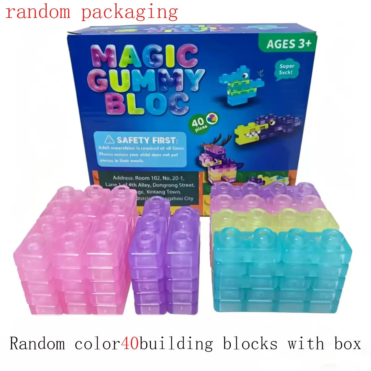 HOT!! Squishy Jelly Building Blocks Soft Stretchy Sensory Toys For Kids Teens Perfect For Party Playroom Table Decor BirthdayGift