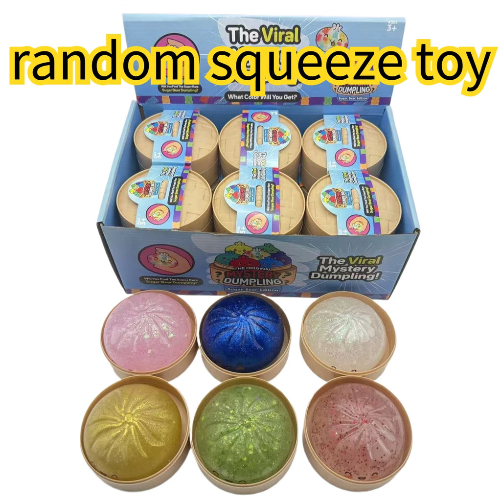 Squishy Dumpling Blind Box Toy - Colorful Simulated Food Squeeze Reliever Boost Happiness Relax