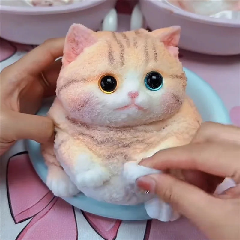 Kawaii Animal Squishy Toy Cat Soft Slow Rising Squeeze Stress Relief Sensory Fidget Toy Cute Anxiety Relief Toy Decoration Gift