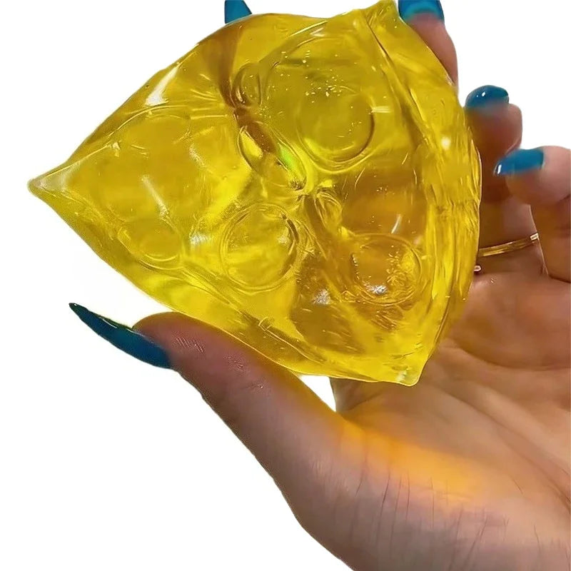 Squishy Honey Cheese Square Fidgets Toys Super Soft Mochi Cheese Squeeze Toy Funny Anti-stress Sensory Toy Gifts
