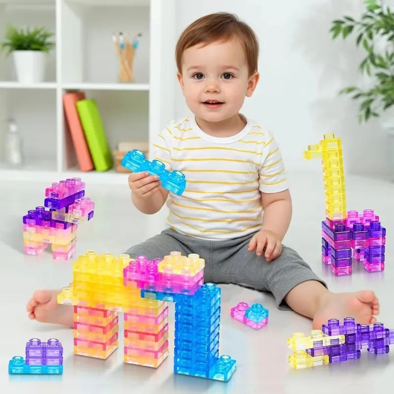 HOT!! Squishy Jelly Building Blocks Soft Stretchy Sensory Toys For Kids Teens Perfect For Party Playroom Table Decor BirthdayGift