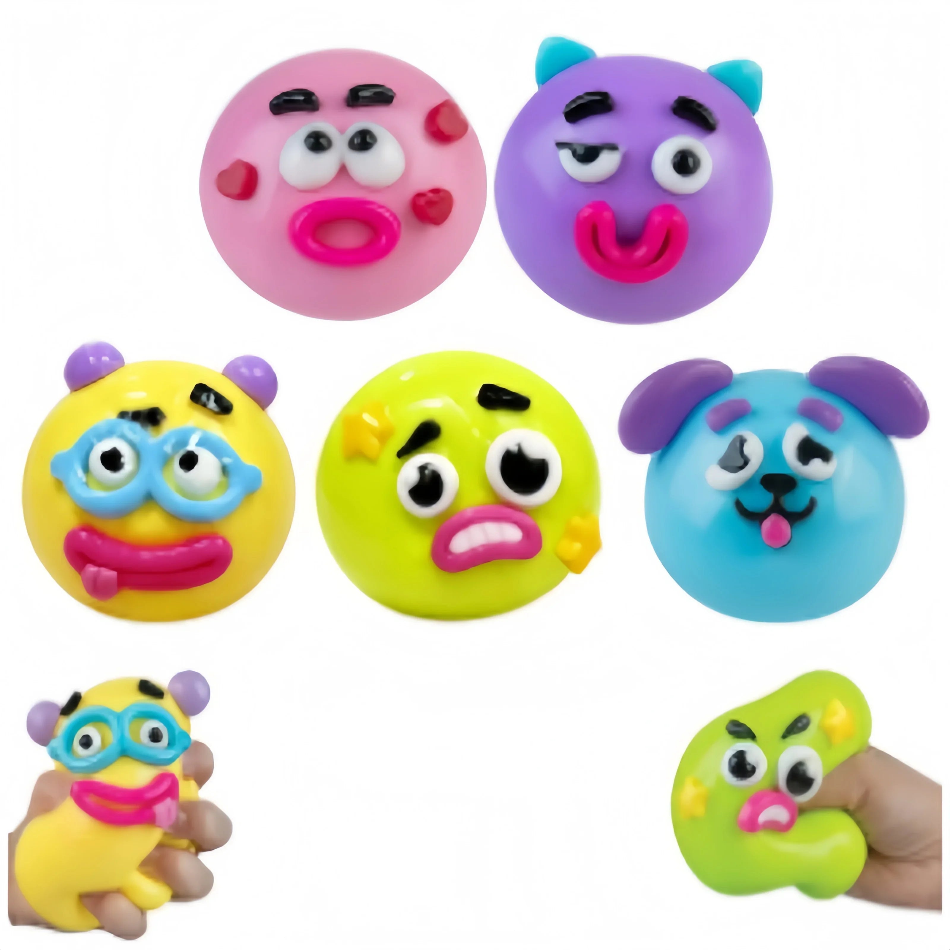 NEW Smushers Squishy, Curiosities Dog Face Swap Squishy Toy, Soft Moldable Cute Slow Rise Squeeze Toy,DIY toys ，Relaxing Sensory