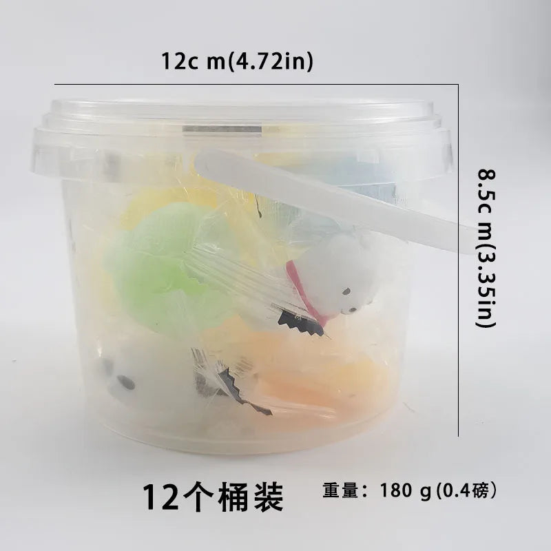 12-24Pcs with Box Squishy Kawaii Sheep Bear Animal Cute Squishies Slow Rising Stress Relief Squeeze Toys