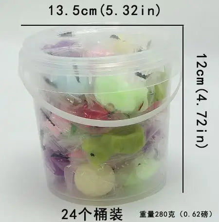 12-24Pcs with Box Squishy Kawaii Sheep Bear Animal Cute Squishies Slow Rising Stress Relief Squeeze Toys