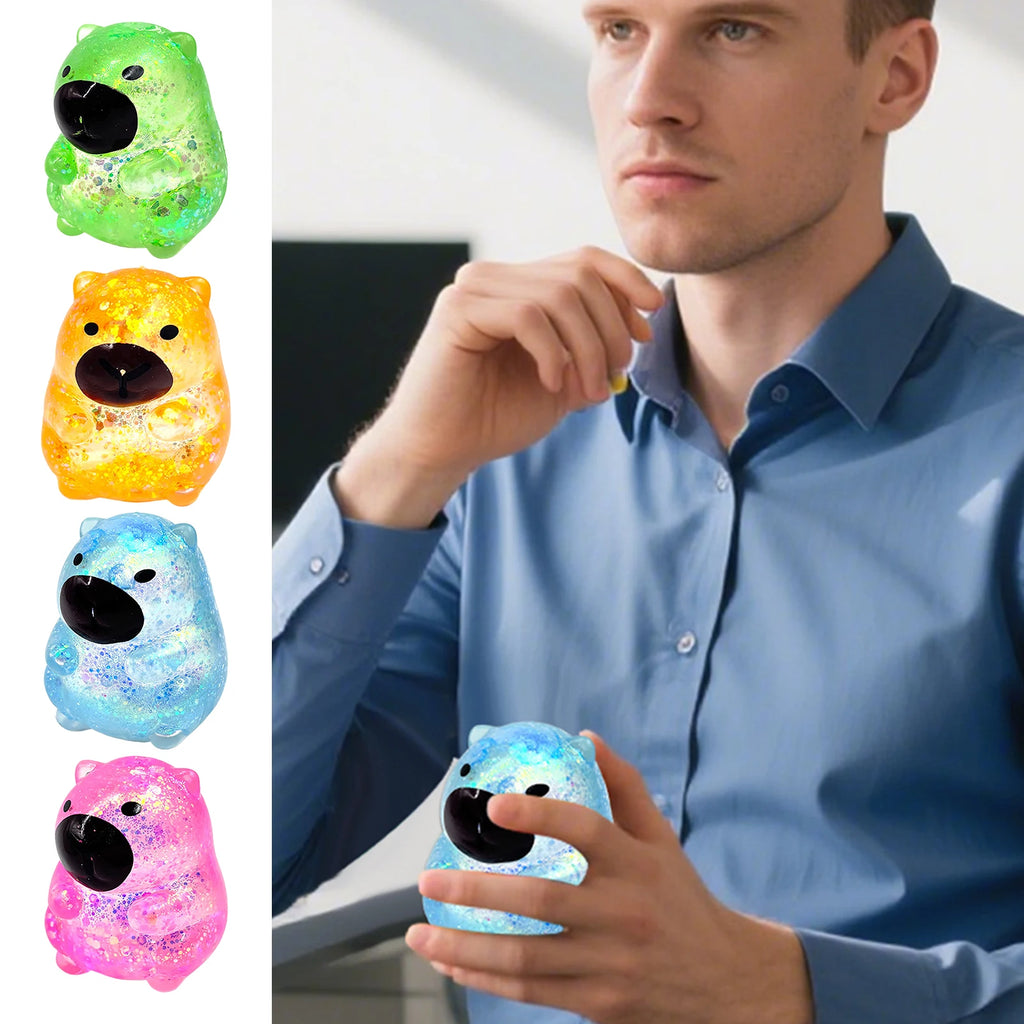 Maltose Cube Stress Squeeze Toy Decompression Small Ice Cubes Anti Stress Slow Rebound Polar Light Colorful Squeeze TPR Block