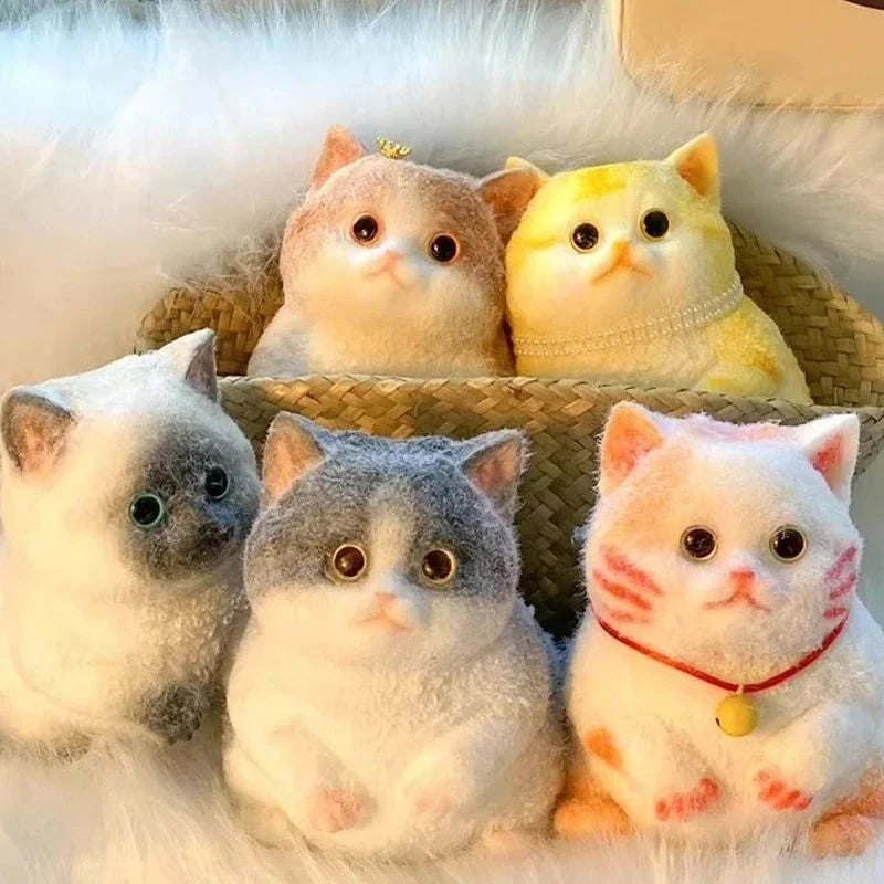 Kawaii Animal Squishy Toy Cat Soft Slow Rising Squeeze Stress Relief Sensory Fidget Toy Cute Anxiety Relief Toy Decoration Gift