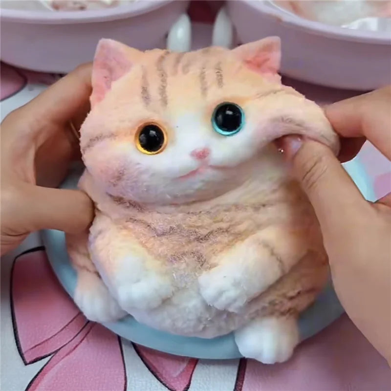 Kawaii Animal Squishy Toy Cat Soft Slow Rising Squeeze Stress Relief Sensory Fidget Toy Cute Anxiety Relief Toy Decoration Gift