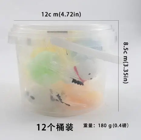 12-24Pcs with Box Squishy Kawaii Sheep Bear Animal Cute Squishies Slow Rising Stress Relief Squeeze Toys
