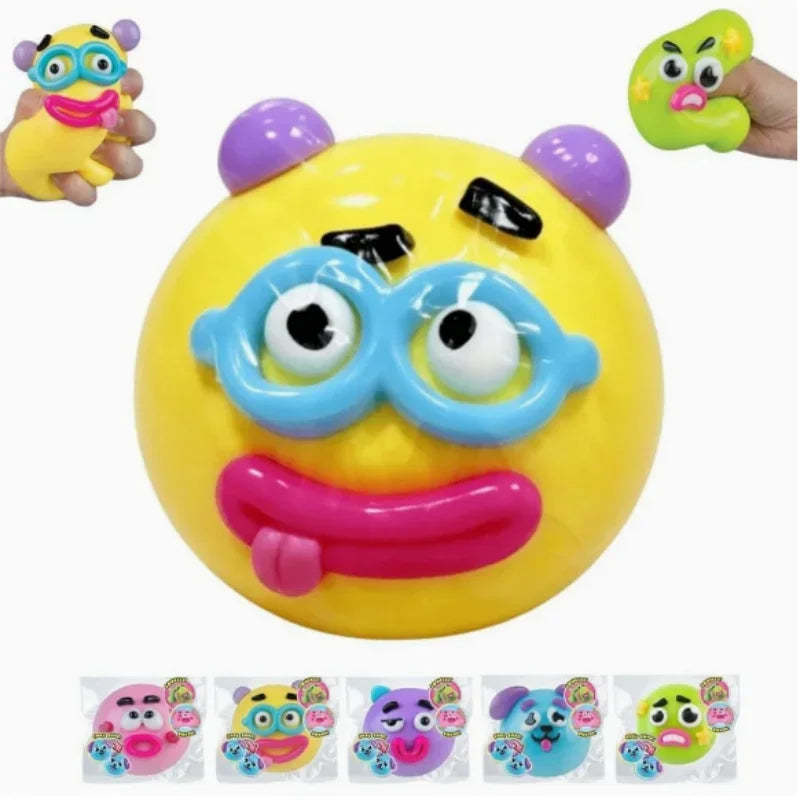 NEW Smushers Squishy, Curiosities Dog Face Swap Squishy Toy, Soft Moldable Cute Slow Rise Squeeze Toy,DIY toys ，Relaxing Sensory